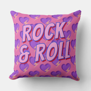 Rock and Roll Throw Pillow 