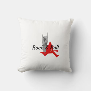 Rock And Roll Throw Pillow
