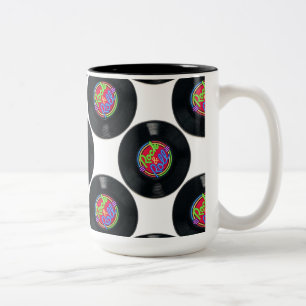 Rock and Roll Vintage Vinyl Mug