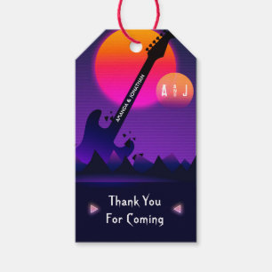 Rock and Roll Wedding  Gift Tags
