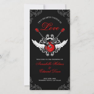 Rock and Roll Wedding Program