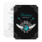 Rock and Roll Wedding Teal Black invitation