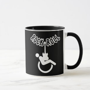 Rock and Roll Wheelchair User Disability Awareness Mug