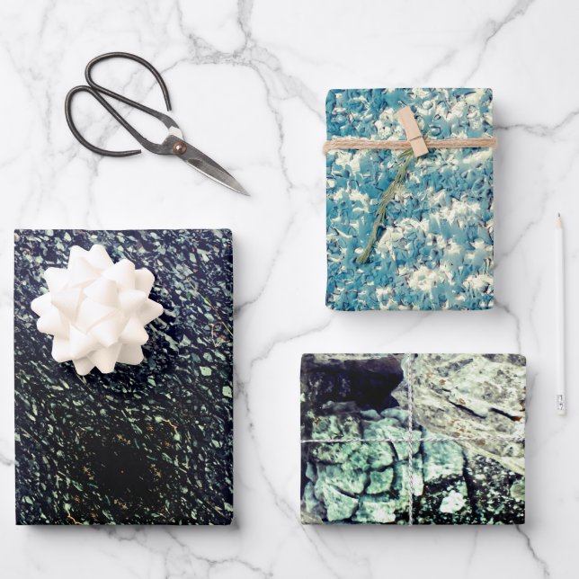 Rock and stone, walls, pebbles, building materials wrapping paper sheet (Front)
