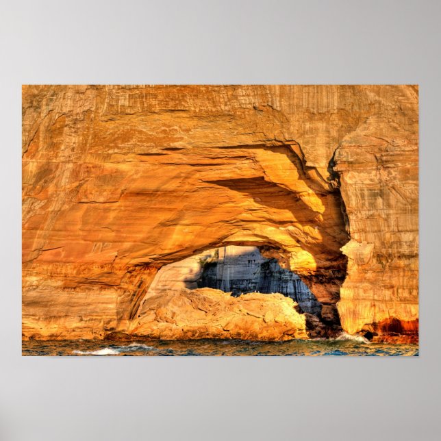 Rock Arch, Pictured Rocks National Lakeshore, MI Poster (Front)