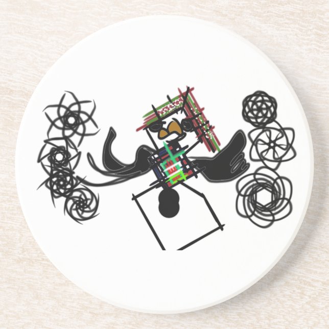 Rock around snowman coaster (Front)