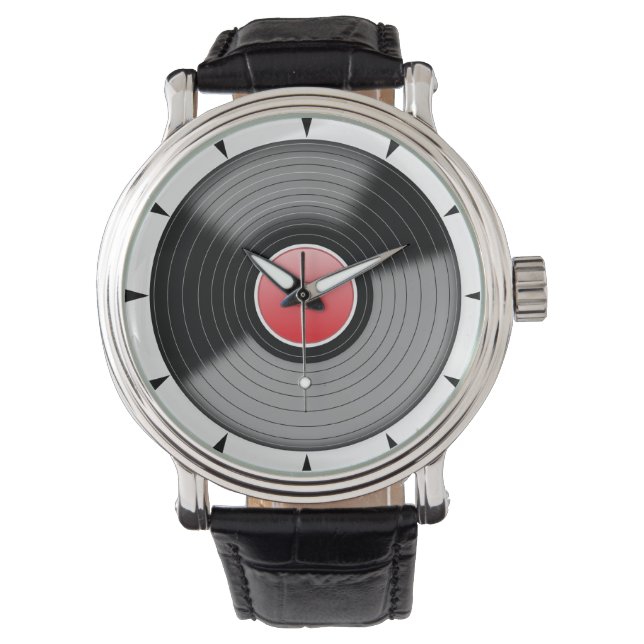 Rock Around The Clock - Vinyl Record Watch (Front)