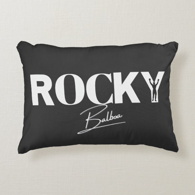 Rock Balboa The Fighter Accent Pillow (Front)