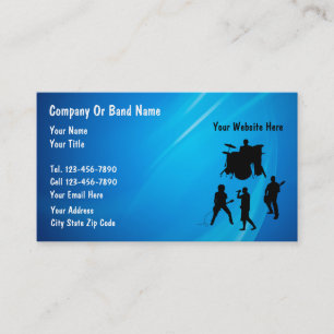Rock Band Business Cards