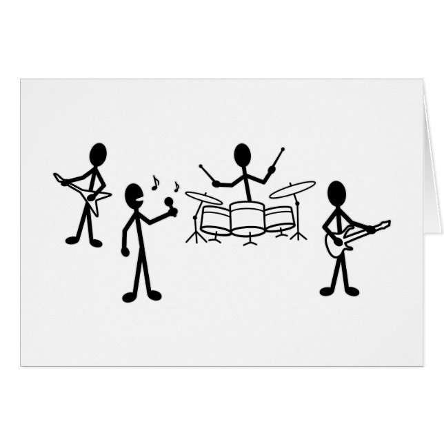 Rock Band Stick Figure (Front Horizontal)