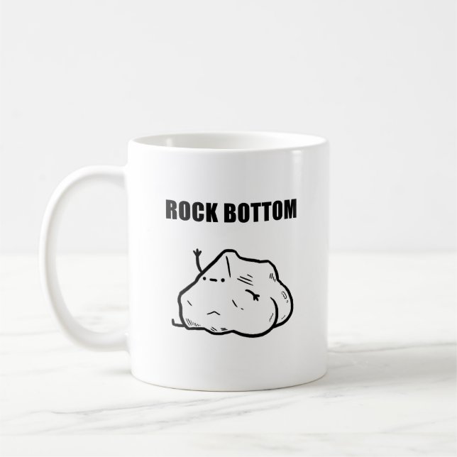 Rock Bas Funny Géologie Pun Mug (Gauche)
