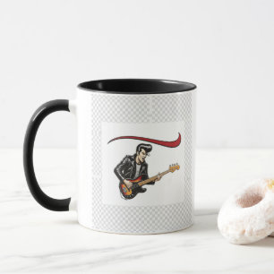 Rock Bassist illustration Coffee Mug