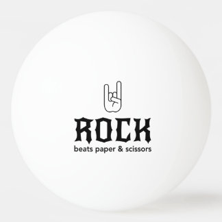Rock...Beats Paper & Scissors Ping Pong Ball