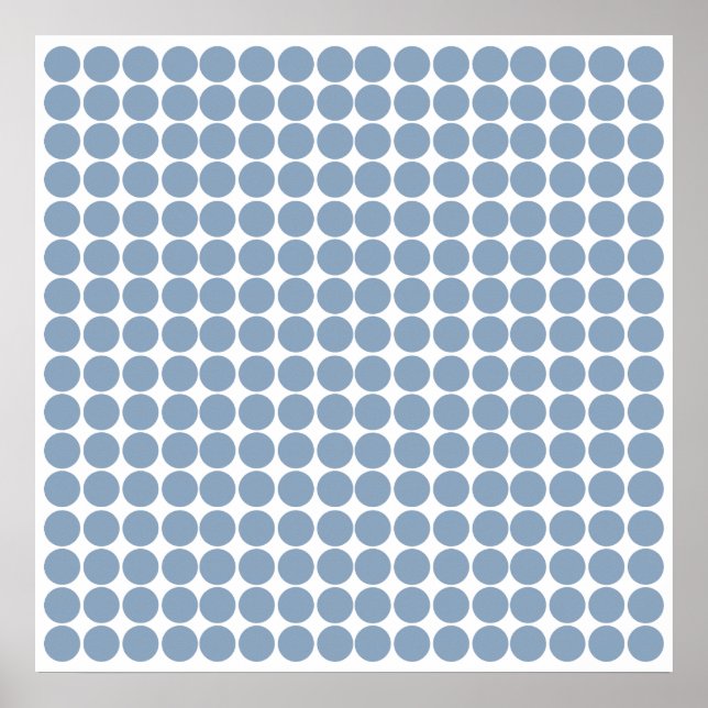 Rock Blue Safari Dot Poster (Front)