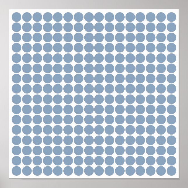 Rock Blue Safari Dot Poster (Front)