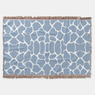 Rock Blue Safari Giraffe Throw Blanket