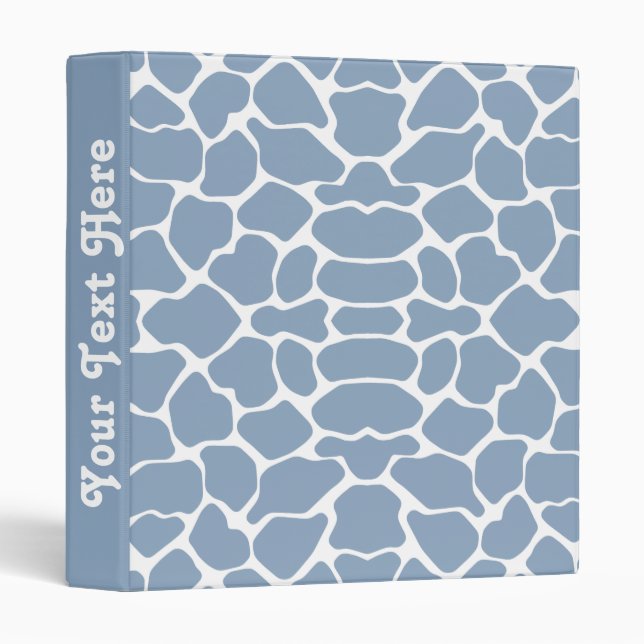 Rock Blue Safari Giraffe with text Binder (Front/Spine)