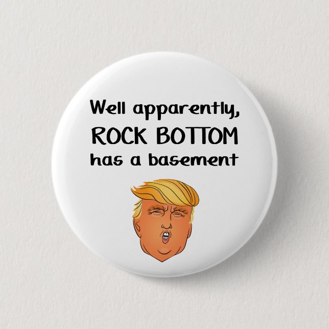 Rock Bottom 2 Inch Round Button (Front)