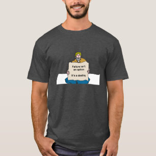 Rock Bottom Threads Darkly Humourous Down and Out T-Shirt