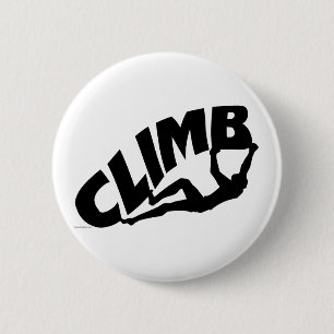 Rock Bouldering 2 Inch Round Button