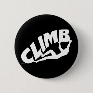 Rock Bouldering 2 Inch Round Button