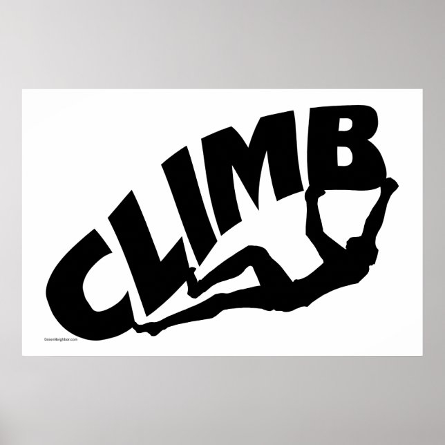 Rock Bouldering Poster (Front)