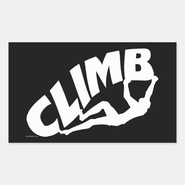 Rock Bouldering Sticker (Front)