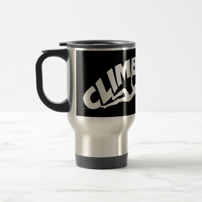 Rock Bouldering Travel Mug (Left)