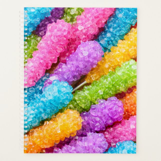 Rock Candy Planner Cover – Bright Crystal Candy  (Front)