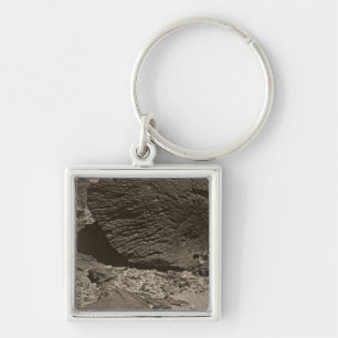 Rock carved by drifting sand, Grand Wash, Utah Keychain