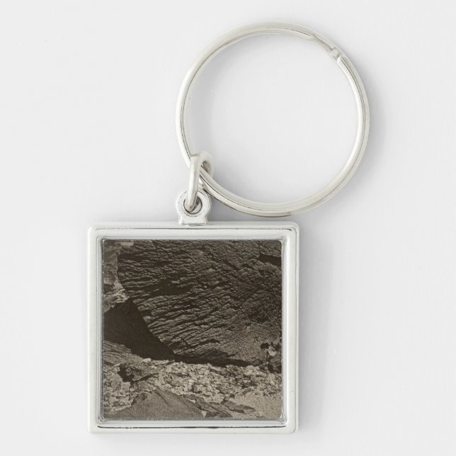 Rock carved by drifting sand, Grand Wash, Utah Keychain (Front)