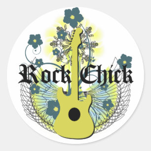 Rock Chick Classic Round Sticker