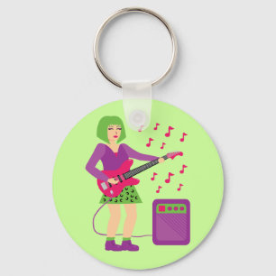 Rock Chick Keychain