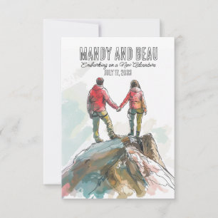 Rock Cimber Wedding, Outdoorsy Wedding  Save The Date