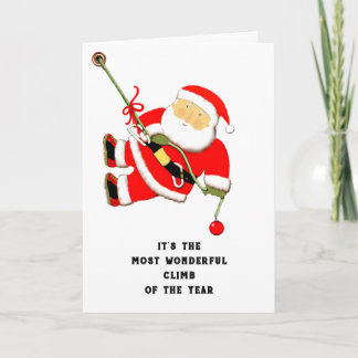 Rock Cimbing Holiday Card