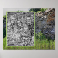Rock Cliff Cattails Pond Nature Add Your Photo