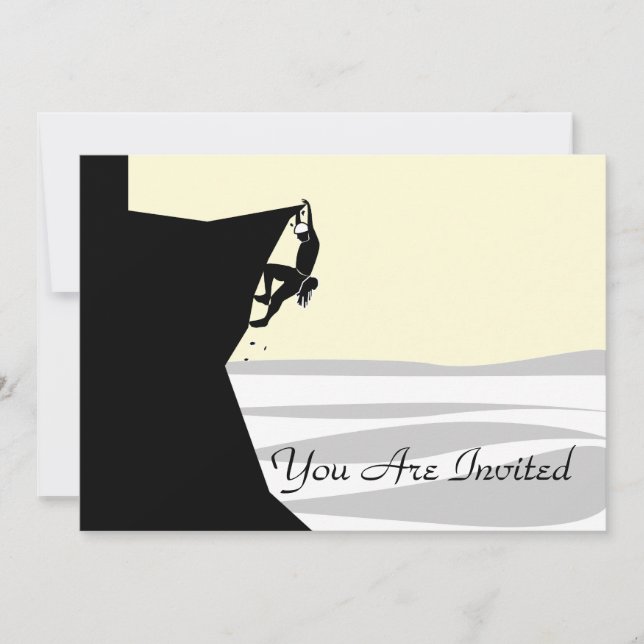 Rock Climber 1 Invitation (Front)