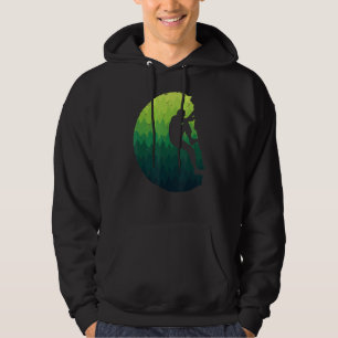 Rock Climber Bouldering Kids Boys Men Mountain Cli Hoodie