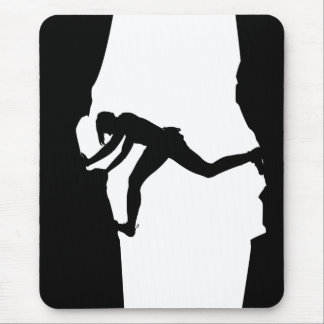 Rock Climber Bouldering Mousepad