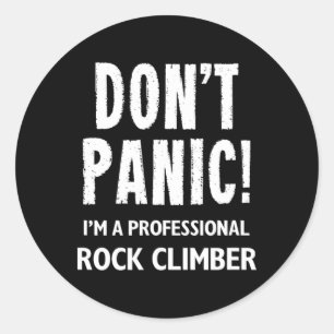 Rock Climber  Classic Round Sticker