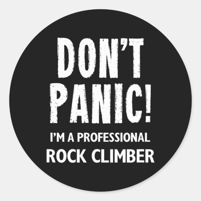 Rock Climber  Classic Round Sticker (Front)