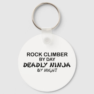 Rock Climber Deadly Ninja by Night Keychain