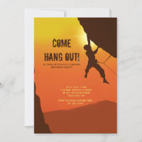 Rock Climber Invitation