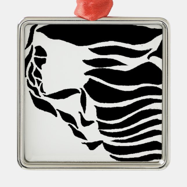 Rock Climber Metal Ornament (Front)