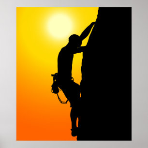 Rock Climber Poster