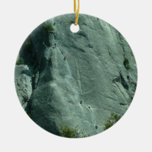 Rock Climbers on El Capitan Ceramic Ornament