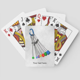Rock Climbers Rack Of Wires Playing Cards