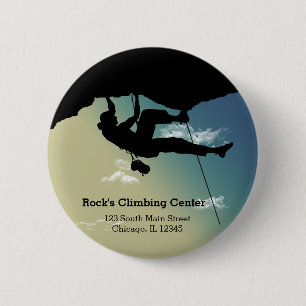 Rock Climbing 2 Inch Round Button