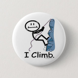 Rock Climbing 2 Inch Round Button