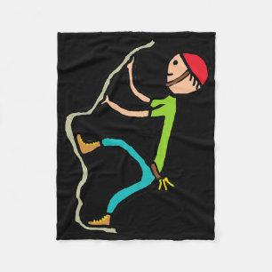 Rock Climbing _8 Fleece Blanket